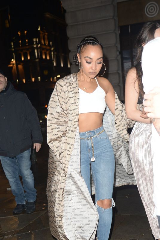 LEIGH-ANNE PINNOCK Arrives at Reign Night Club in London 03/16/2019