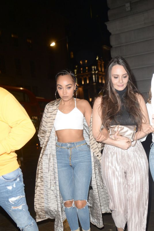 LEIGH-ANNE PINNOCK Arrives at Reign Nightclub in London 03/16/2019