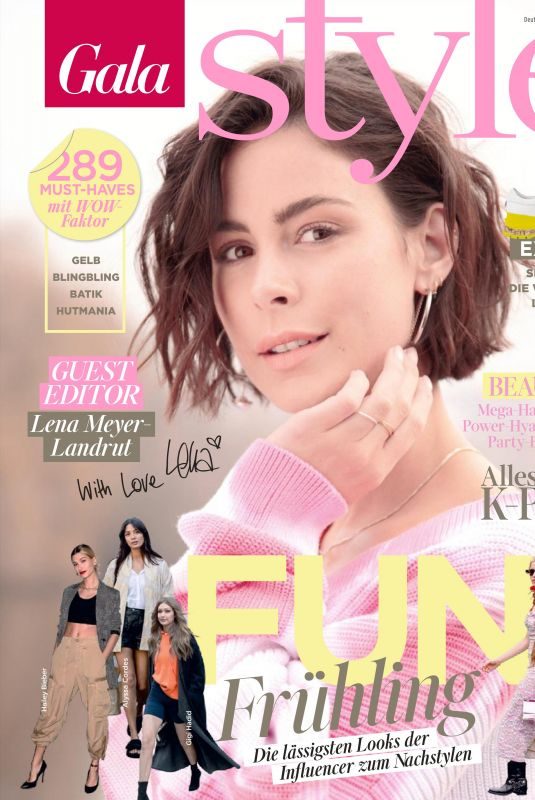 LENA MEYER-LANDRUT in Gala Style Magazine, Germany 2019