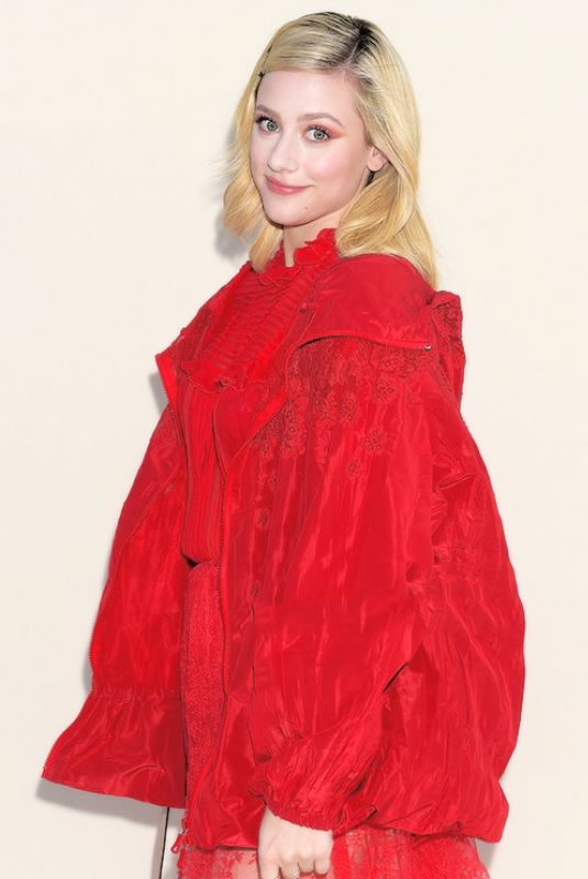 LILI REINHART at Valentino Show at Paris Fashion Week 03/02/2019