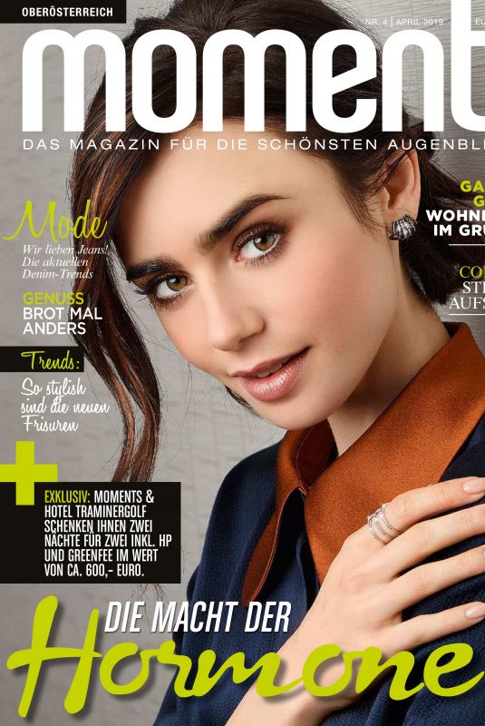 LILY COLLINS in Moments Magazine, April 2019