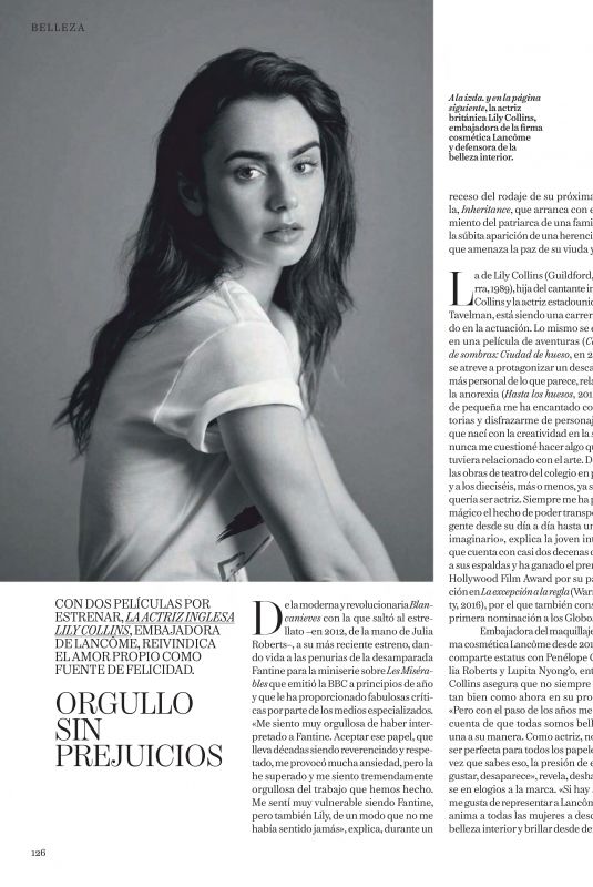 LILY COLLINS in Vogue Magazine, Spain April 2019