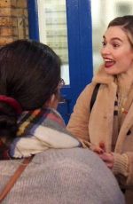 LILY JAMES Leaves Noel Coward Theatre in London 03/14/2019