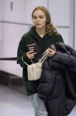 LILY-ROSE DEPP at Airport in Montreal 03/12/2019