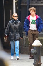 LILY-ROSE DEPP in a Leather Jackets Out in New York 03/08/2019