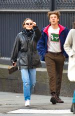 LILY-ROSE DEPP in a Leather Jackets Out in New York 03/08/2019