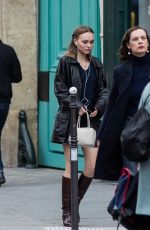 LILY-ROSE DEPP in Skirt Out in Paris 03/23/2019