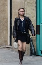 LILY-ROSE DEPP in Skirt Out in Paris 03/23/2019