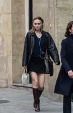 LILY-ROSE DEPP in Skirt Out in Paris 03/23/2019