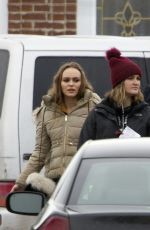 LILY-ROSE DEPP on the Set of Dreamland in Montreal 03/15/2019