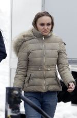 LILY-ROSE DEPP on the Set of Dreamland in Montreal 03/15/2019