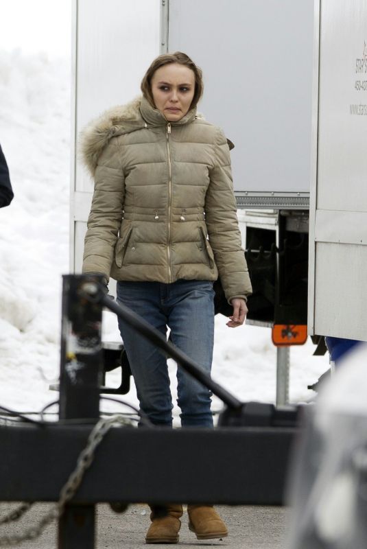 LILY-ROSE DEPP on the Set of Dreamland in Montreal 03/15/2019