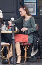 LILY-ROSE DEPP Out for Lunch in Paris 03/26/2019