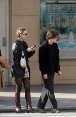 LILY-ROSE DEPP Out with Her Brother in Paris 03/29/2019