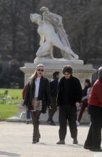 LILY-ROSE DEPP Out with Her Brother in Paris 03/29/2019