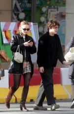 LILY-ROSE DEPP Out with Her Brother in Paris 03/29/2019