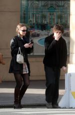 LILY-ROSE DEPP Out with Her Brother in Paris 03/29/2019