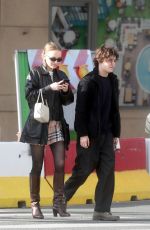 LILY-ROSE DEPP Out with Her Brother in Paris 03/29/2019
