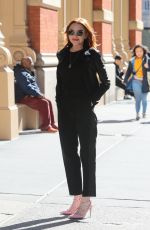 LINDSAY LOHAN Out and About in New York 03/26/2019