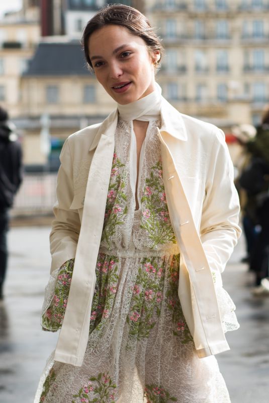LOLA LE LANN at Giambattista Valli Show at Paris Fashion Week 03/04/2019