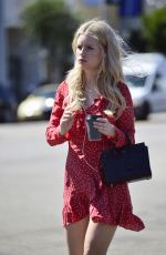 LOTTIE MOSS at a Hair Salon in West Hollywood 03/12/2019