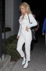 LOTTIE MOSS at Gracias Madre in West Hollywood 03/18/2019