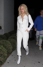 LOTTIE MOSS at Gracias Madre in West Hollywood 03/18/2019