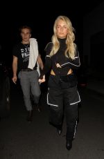 LOTTIE MOSS Leaves Poppy Nightclub in West Hollywood 03/14/2019