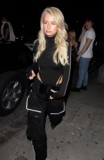 LOTTIE MOSS Leaves Poppy Nightclub in West Hollywood 03/14/2019