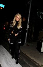 LOTTIE MOSS Leaves Poppy Nightclub in West Hollywood 03/14/2019