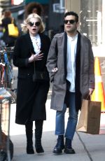 LUCY BOYNTON and Rami Malek Out in New York 03/11/2019