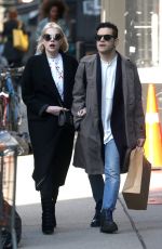 LUCY BOYNTON and Rami Malek Out in New York 03/11/2019