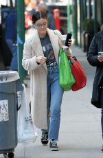 LUCY HALE Arrives on the Set of Katy Keene in New York 03/20/2019