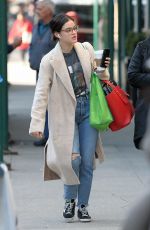 LUCY HALE Arrives on the Set of Katy Keene in New York 03/20/2019