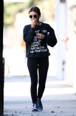 LUCY HALE Leavies a Gym in Los Angeles 03/09/2019