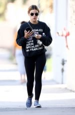 LUCY HALE Leavies a Gym in Los Angeles 03/09/2019