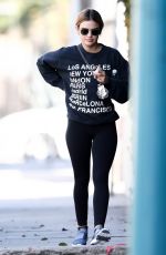 LUCY HALE Leavies a Gym in Los Angeles 03/09/2019