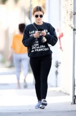 LUCY HALE Leavies a Gym in Los Angeles 03/09/2019