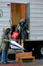 LUCY HALE on the Set of Katy Keene in New York 03/21/2019