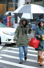 LUCY HALE on the Set of Katy Keene in New York 03/21/2019