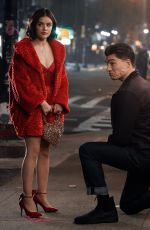 LUCY HALE on the Set of Katy Keene in New York 03/22/2019