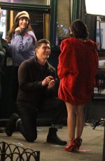 LUCY HALE on the Set of Katy Keene in New York 03/22/2019