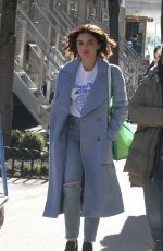 LUCY HALE Out and About in New York 03/19/2019