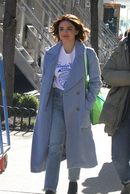 LUCY HALE Out and About in New York 03/19/2019