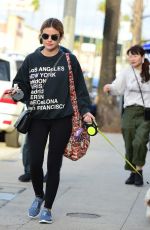 LUCY HALE Out and About in Studio City 03/09/2019