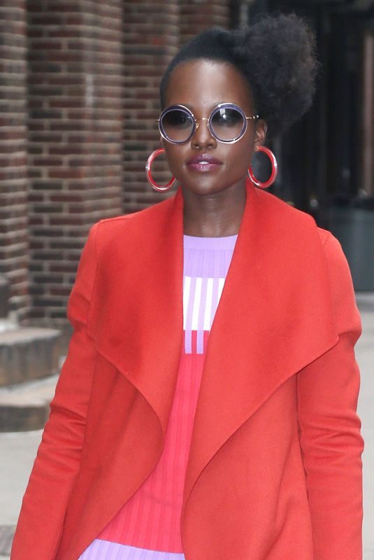 LUPITA NYONG’O Arrives at Late Show with Stephen Colbert in New York 03/18/2019