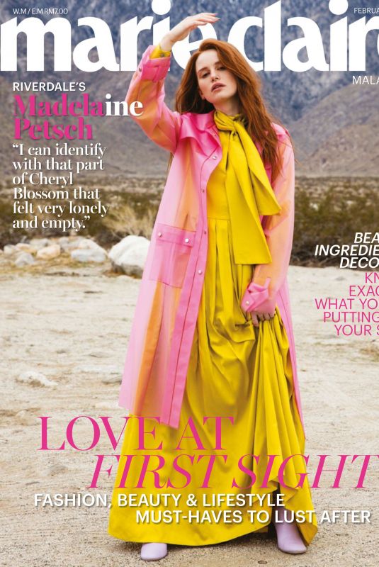 MADELAINE PETSCH in Marie Claire Magazine, Malaysia February 2019