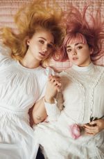 MAISIE WILLIAMS and SOPHIE TURNER in Rolling Stone Magazine, April 2019