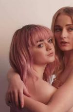MAISIE WILLIAMS and SOPHIE TURNER in Rolling Stone Magazine, April 2019