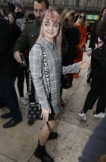 MAISIE WILLIAMS at Stella McCartney Fashion Show in Paris 03/04/2019